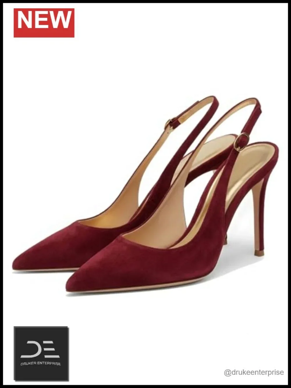 Women's Slingback Pumps with Kitten Heel - Comfortable Closed Toe Heels